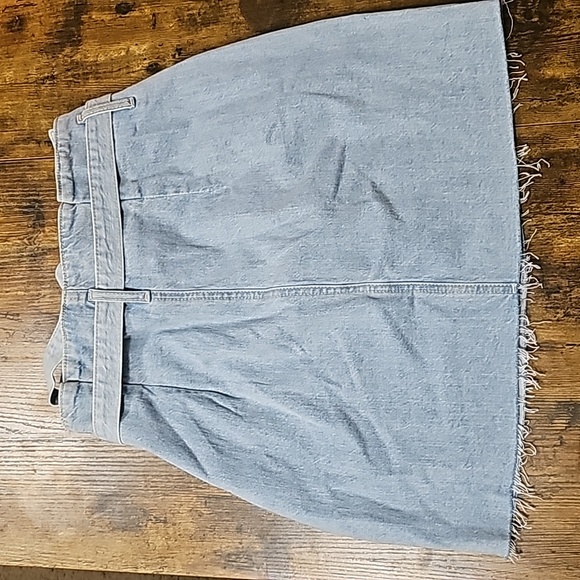 NWT Garage Paperbag Light Wash Denim Skirt Small - Picture 3 of 4